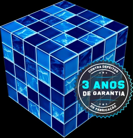 Revestimento vinil azul das águas